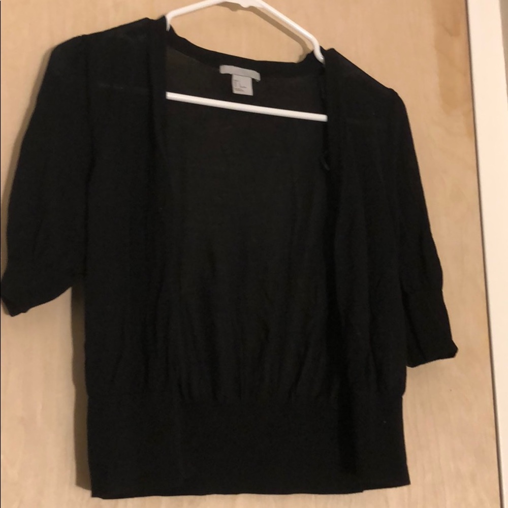 Black cardigan
